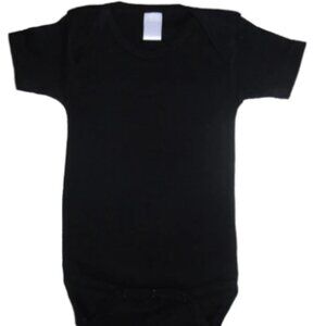 Bambini Interlock Onesie - Black